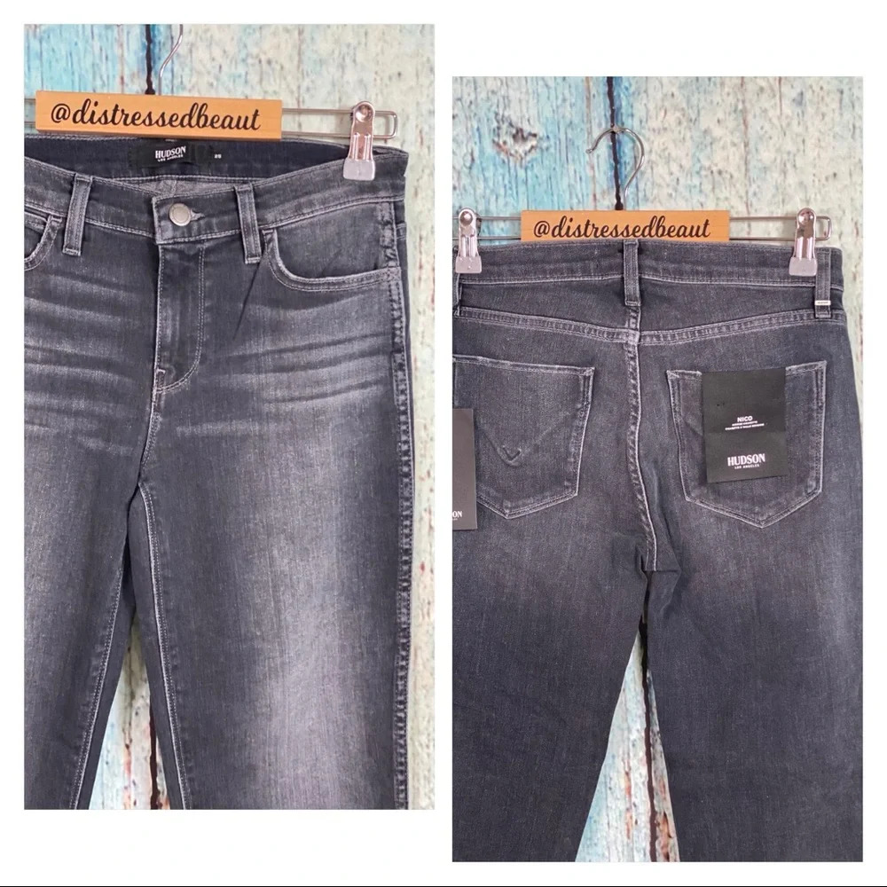 Hudson NWT Nico Ramble Crop Cuffed Cigarette Leg Jeans - Picture 7 of 16